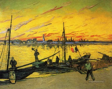 Barcazas de carbón Vincent van Gogh Pinturas al óleo